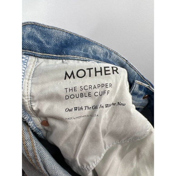 Mother The Scrapper Double Cuff Jeans Out With The Old, In With The New Size: 28 - Picture 11 of 15